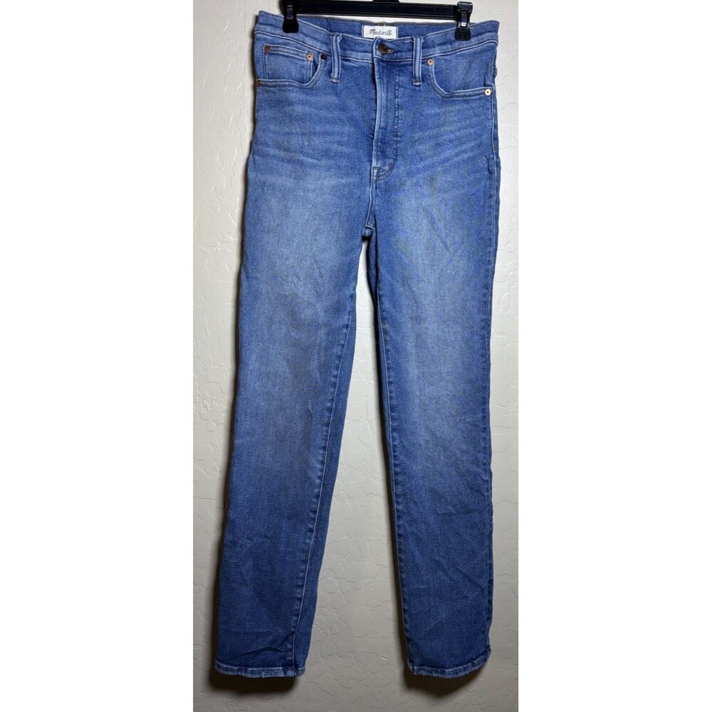 Madewell Perfect Vintage Jeans Womens 30 Blue High Rise Straight Leg Denim